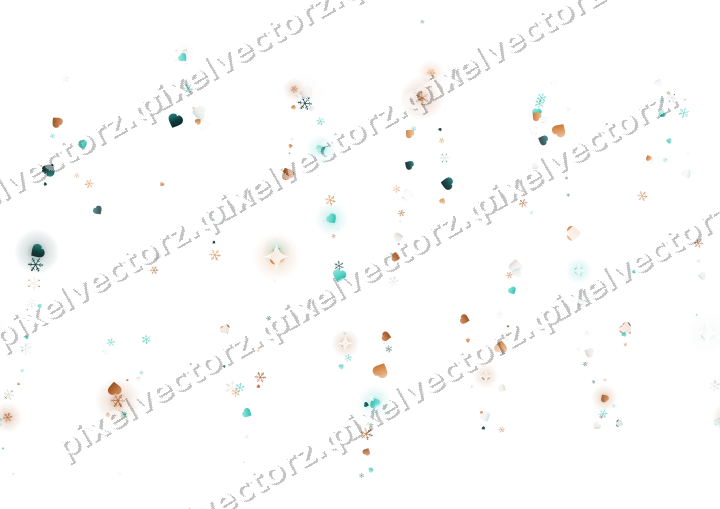 Nahtlose Glitzerwelle in Orange und Petrol auf transparentem Grund