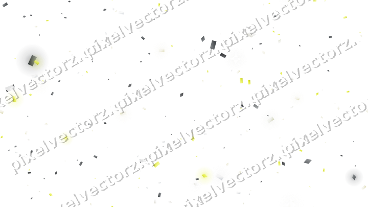 Nahtlose Glitzerstreuung in Gelb und Grau auf transparentem Grund
