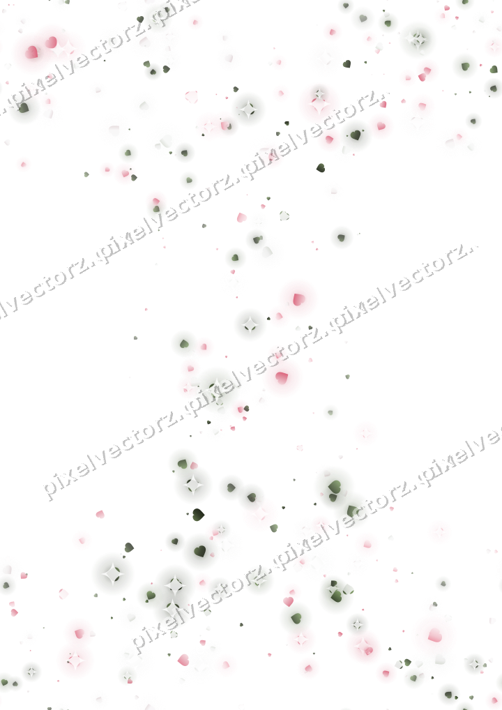 Nahtloser Glitzerkranz aus Herzen in Rosa auf transparentem Grund
