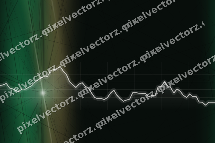 Nahtloser Neon Diagramm Hintergrund in Grün und Bernstein