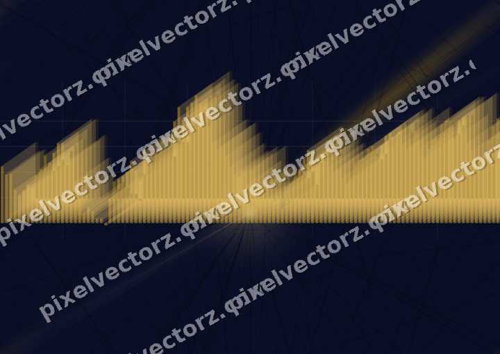 Nahtloser Neon Diagramm Hintergrund in Bernstein und Blau