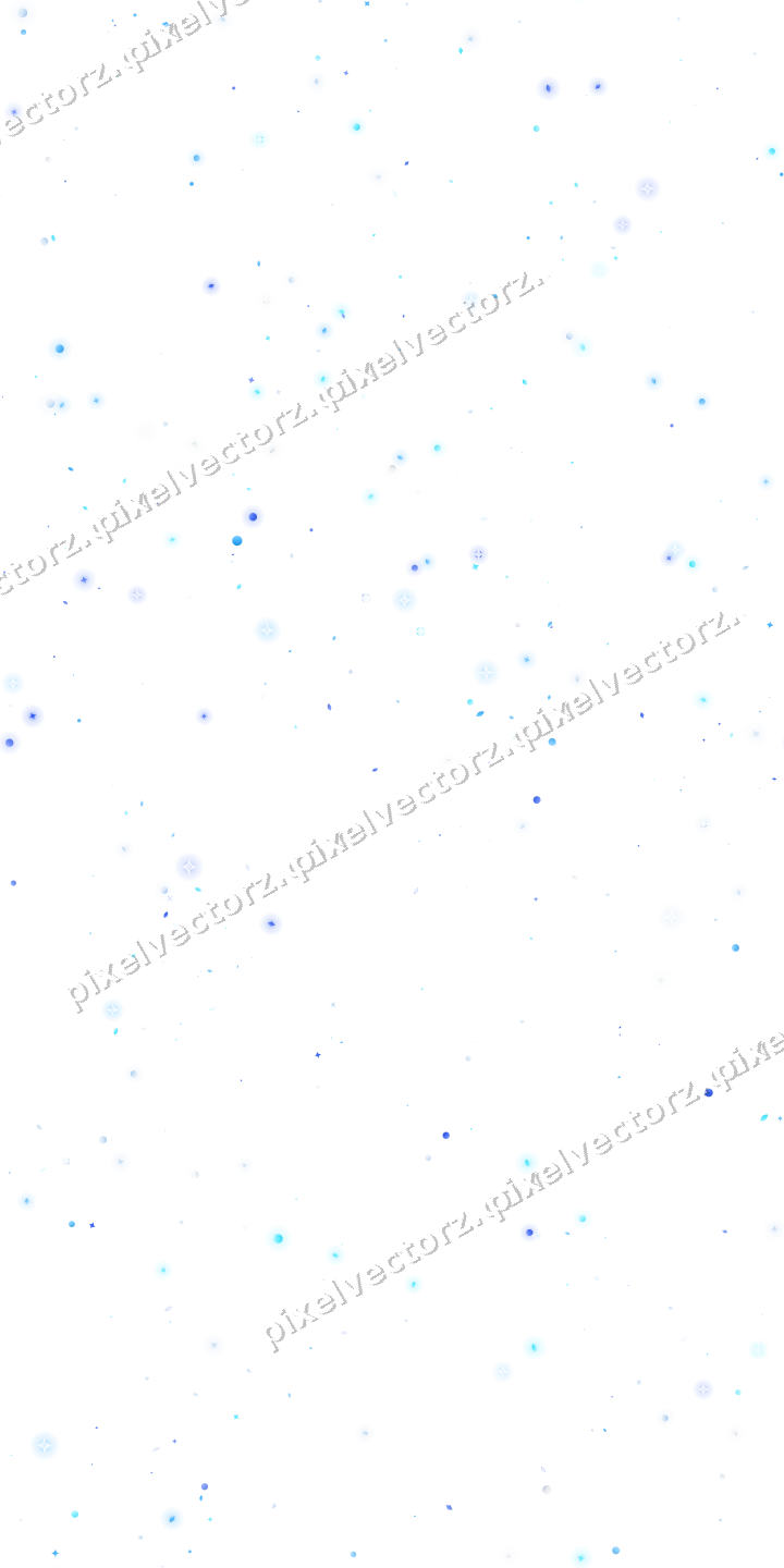 Nahtlose Glitzerstreuung in Türkis und Blau auf transparentem Grund