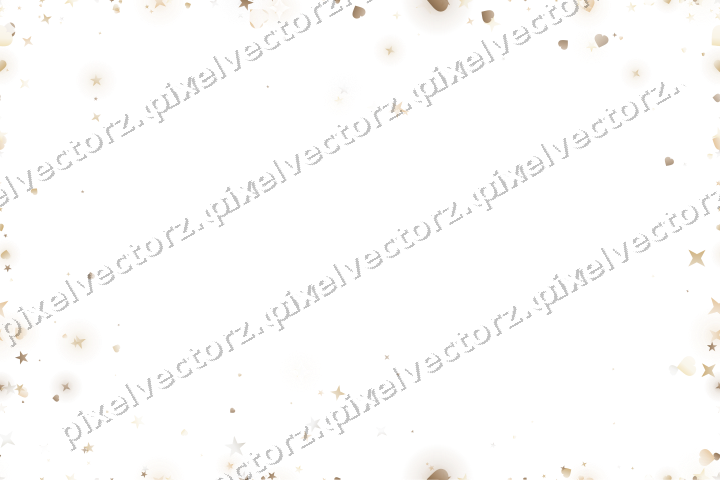 Nahtlose Glitzervignette in Bernstein auf transparentem Grund