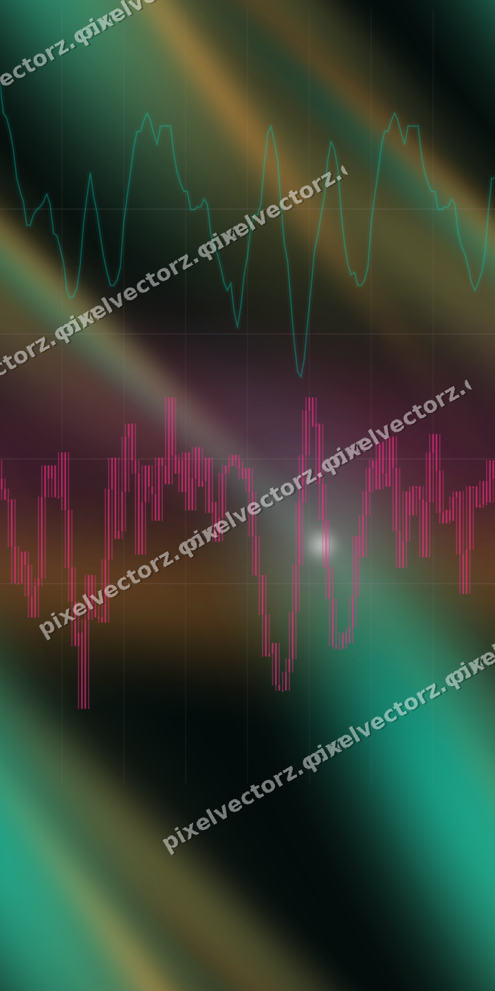 Nahtloser Neon Diagramm Hintergrund in Rosa und Orange