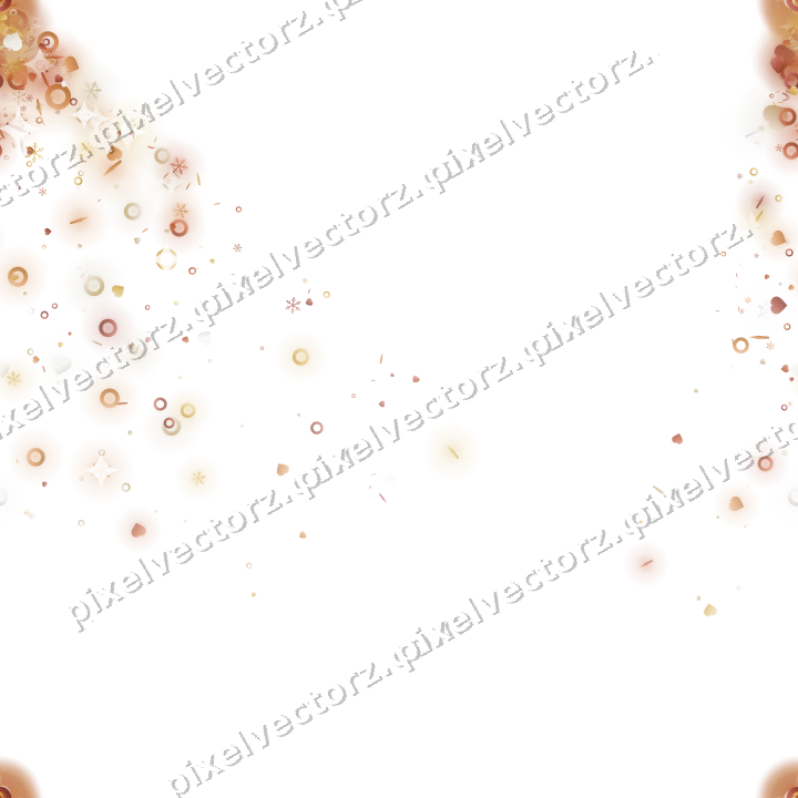 Nahtloser Glitzerfächer in Orange auf transparentem Grund