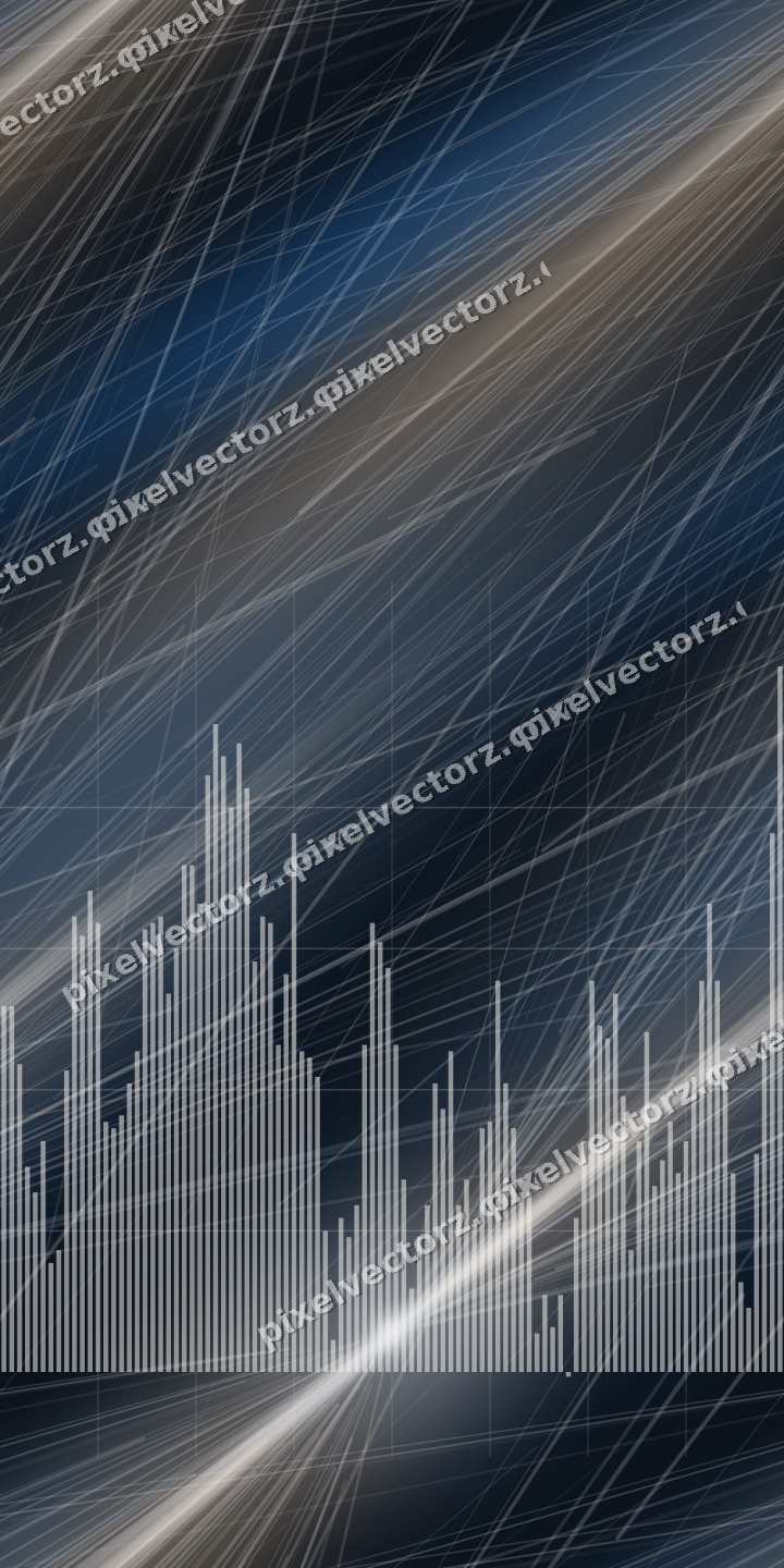 Nahtloser Neon Diagramm Hintergrund in Blau und Orange