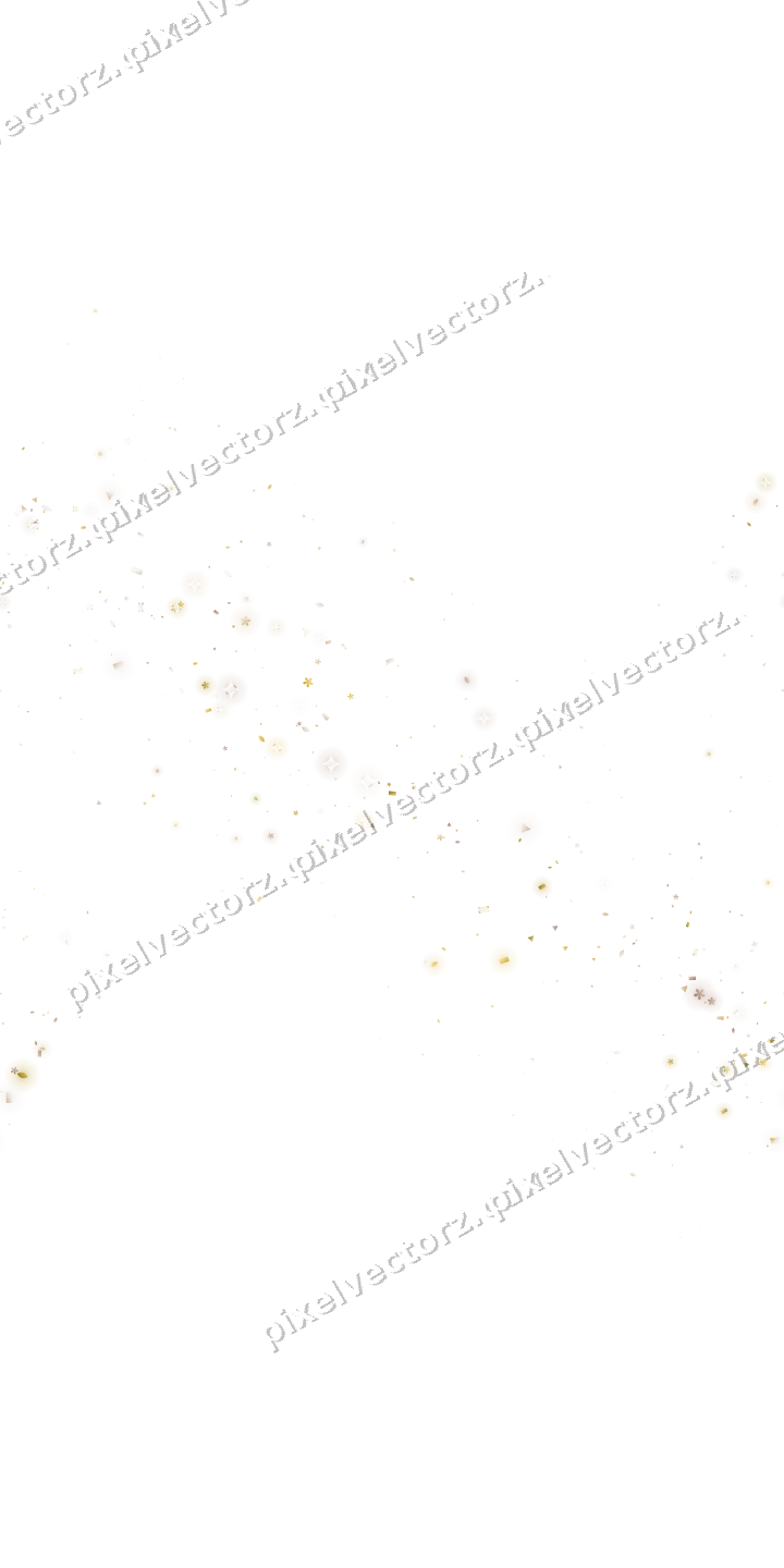 Nahtloses Glitzerband aus Blüten und Tropfen auf transparentem Grund