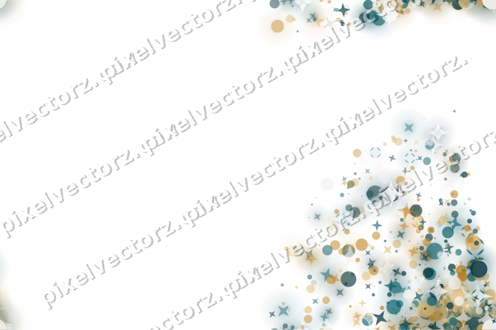 Nahtloser Glitzerfächer in Bernstein auf transparentem Grund