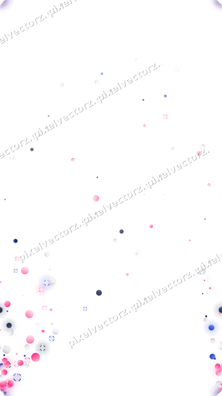Nahtloser Glitzerfächer aus Punkten in Rosa auf transparentem Grund