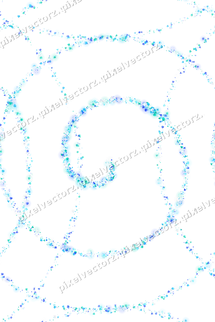 Nahtlose Glitzerspirale in Türkis und Petrol auf transparentem Grund