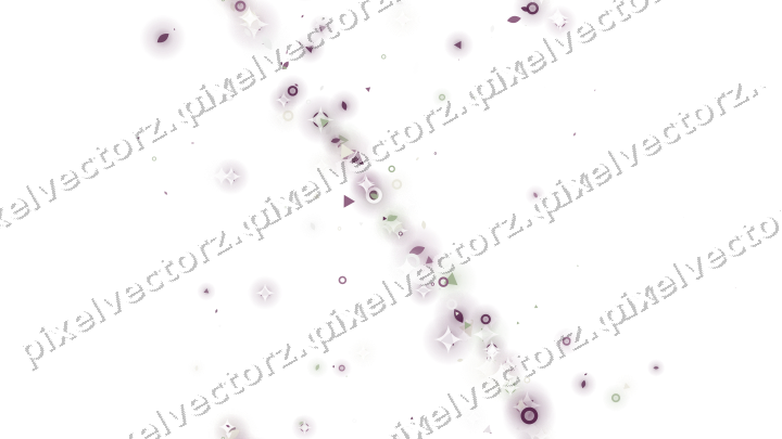 Nahtloses Glitzerband aus Tropfen und Ringen auf transparentem Grund