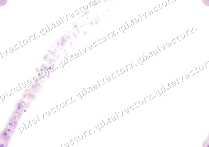 Nahtloser Sternenschweif in Magenta auf transparentem Grund