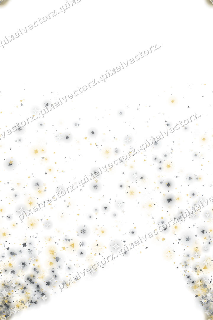 Nahtloser Glitzerfächer in Bernstein und Grau auf transparentem Grund