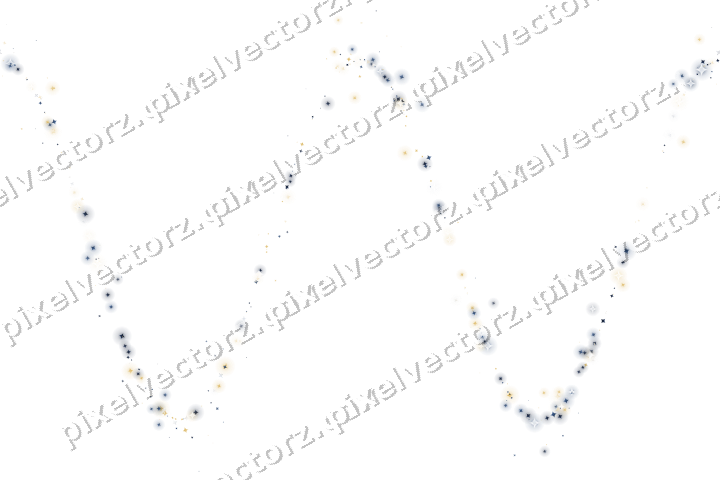 Nahtlose Glitzerwelle aus Funken in Dunkelblau auf transparentem Grund