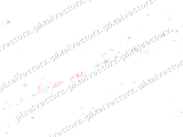 Nahtloses Glitzerband aus Sternen in Rosa auf transparentem Grund