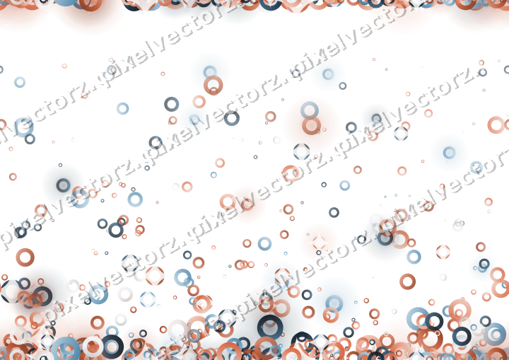 Nahtloser Glitzeraufstieg aus Ringen in Orange auf transparentem Grund