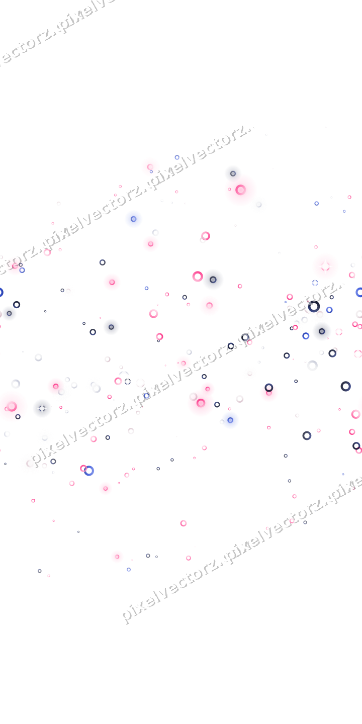 Nahtloses Glitzerband aus Ringen in Rosa auf transparentem Grund