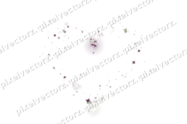 Nahtloses Glitzerherz aus Funken auf transparentem Grund