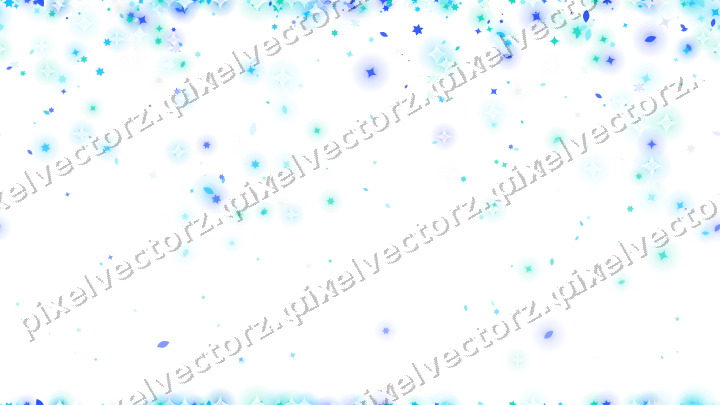 Nahtloser Glitzerregen aus Sternen und Funken auf transparentem Grund