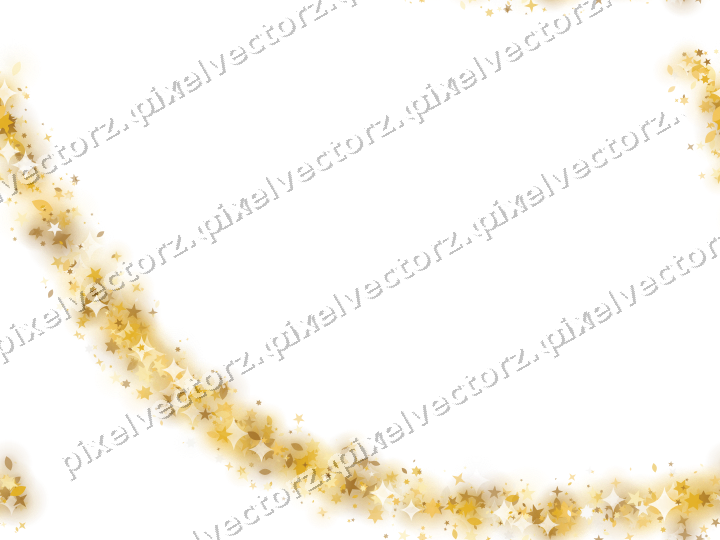 Nahtloser Glitzerbogen aus Sternen und Tropfen auf transparentem Grund