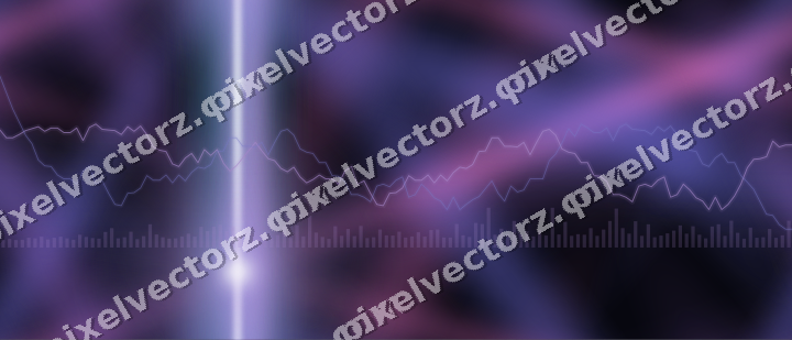 Nahtloser Neon Diagramm Hintergrund in Violett und Blau
