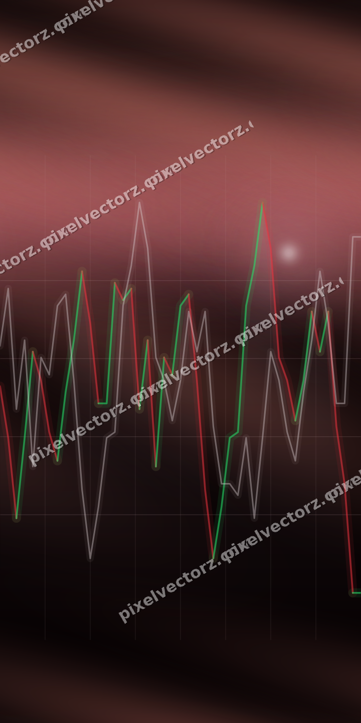 Nahtloser Neon Diagramm Hintergrund in Rosa und Rot