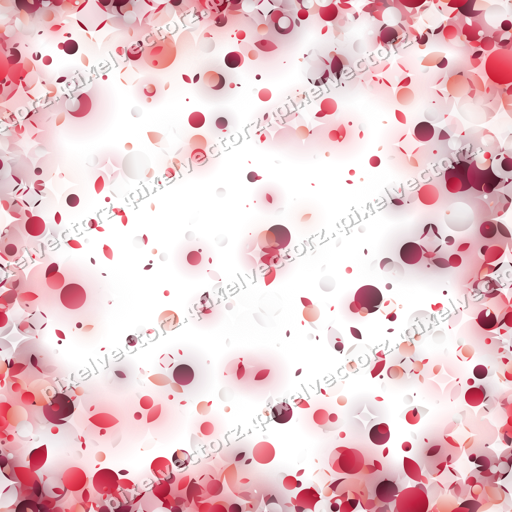 Nahtlose Glitzervignette in Rosa und Rot auf transparentem Grund