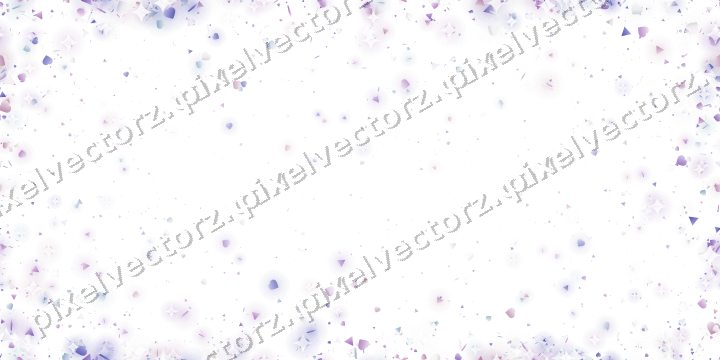 Nahtlose Glitzervignette in Violett und Blau auf transparentem Grund