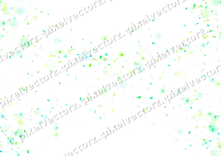 Nahtloser Glitzerkranz in Grün und Limette auf transparentem Grund