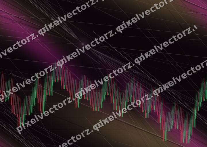 Nahtloser Neon Diagramm Hintergrund in Magenta und Bernstein