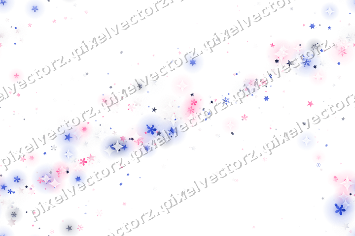 Nahtloses Glitzerband in Rosa und Blau auf transparentem Grund