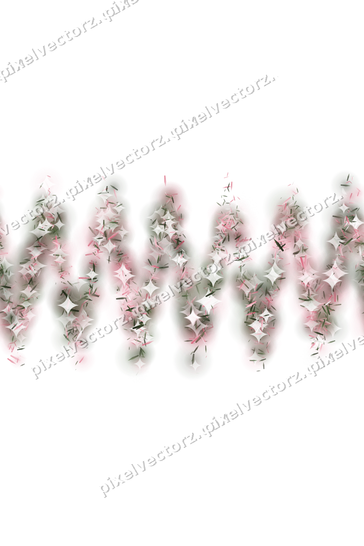 Nahtlose Glitzerwelle aus Splittern in Rosa auf transparentem Grund