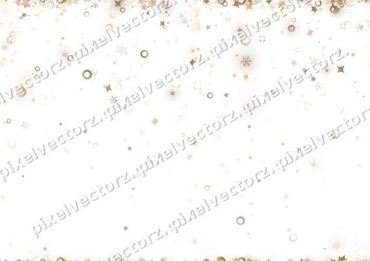 Nahtloser Glitzerregen aus Sternen und Funken auf transparentem Grund