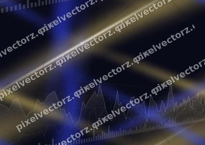 Nahtloser Neon Diagramm Hintergrund in Blau und Bernstein