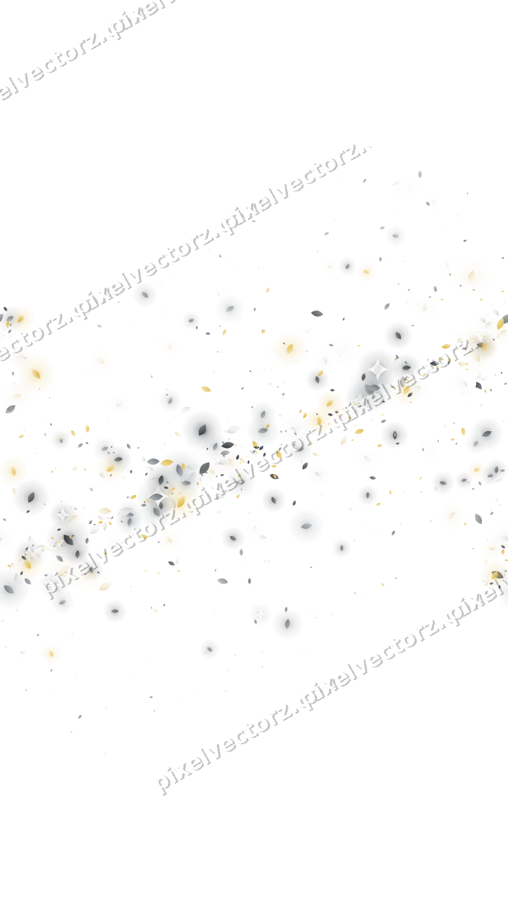 Nahtloses Glitzerband aus Tropfen in Bernstein auf transparentem Grund