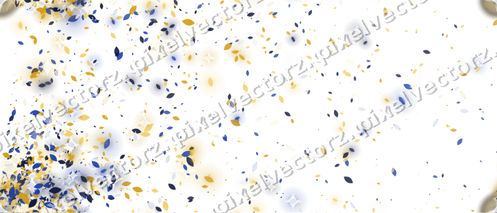 Nahtloser Glitzerfächer aus Tropfen auf transparentem Grund
