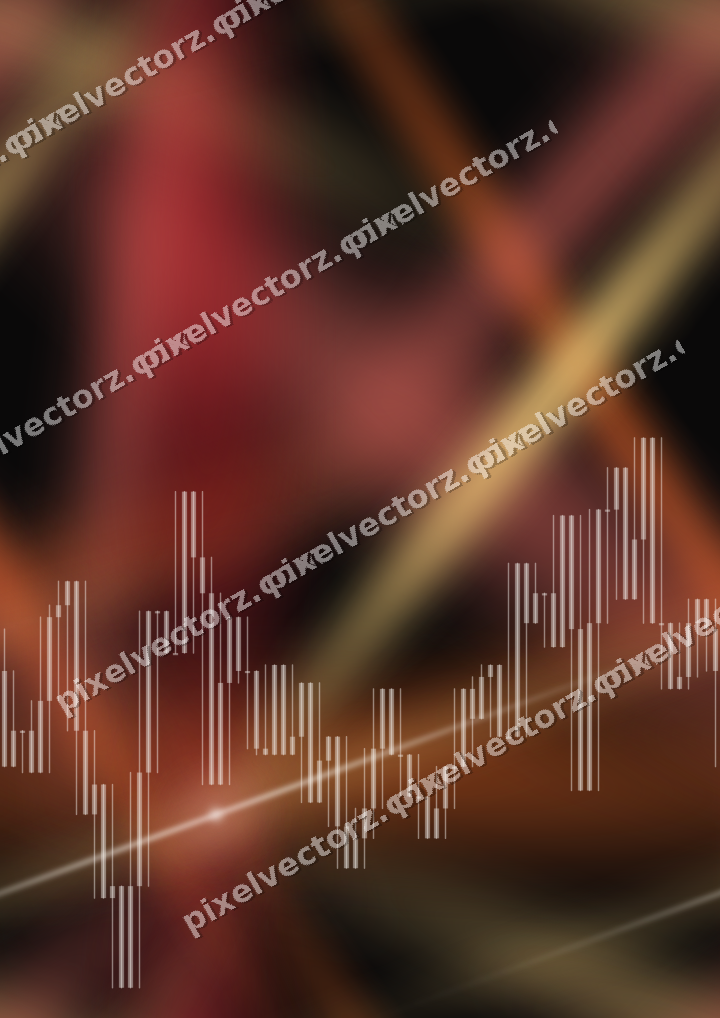 Nahtloser Neon Diagramm Hintergrund in Rot und Bernstein