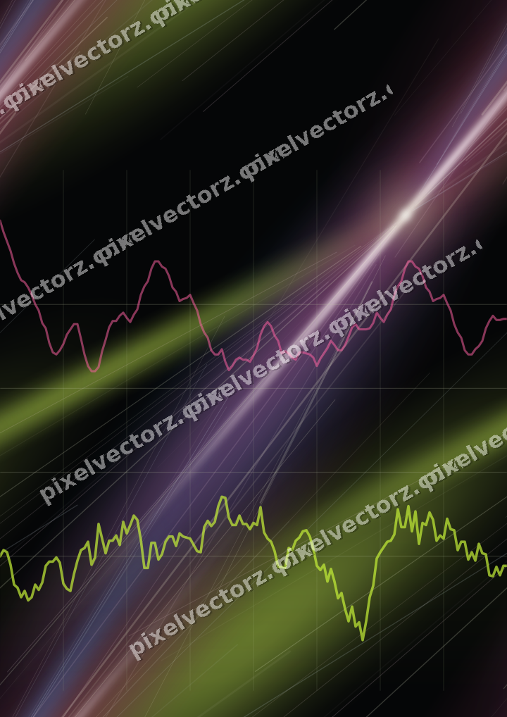 Nahtloser Neon Diagramm Hintergrund in Limette und Bernstein