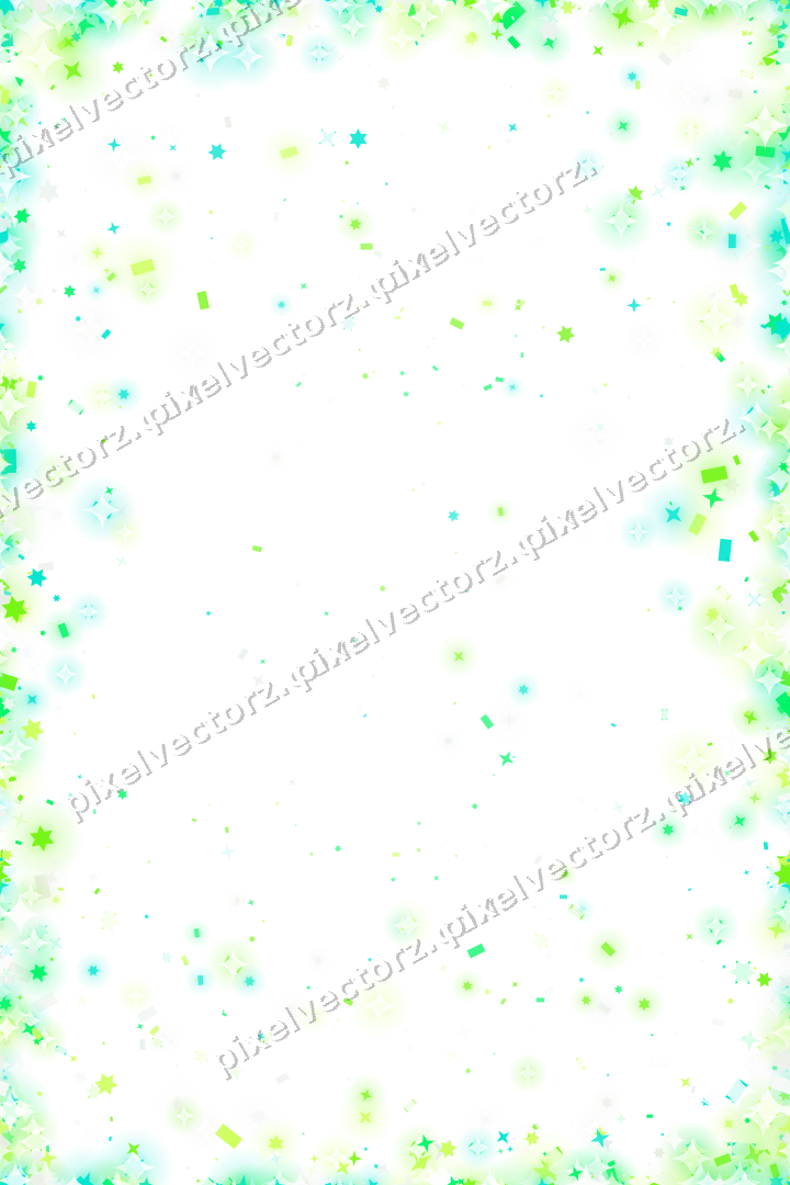 Nahtlose Glitzervignette in Grün und Limette auf transparentem Grund