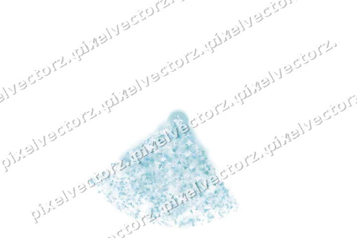 Nahtloser Glitzerfächer in Türkis auf transparentem Grund