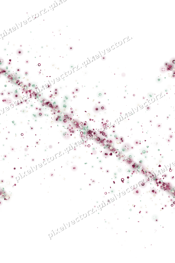 Nahtloses Glitzerband aus Sternen und Herzen auf transparentem Grund