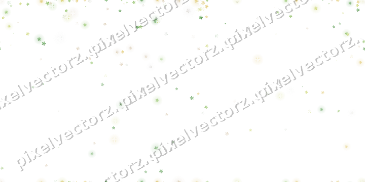 Nahtloser Glitzerregen aus Blüten in Limette auf transparentem Grund