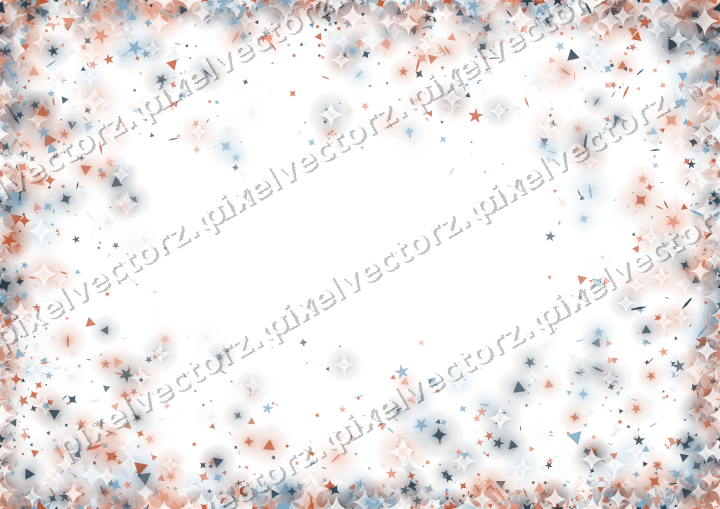 Nahtlose Glitzervignette in Orange und Türkis auf transparentem Grund