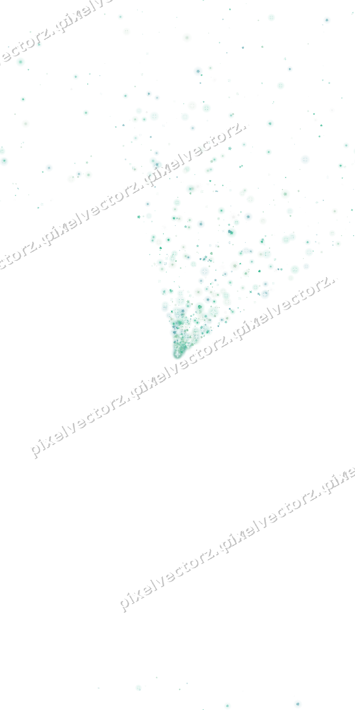 Nahtloser Glitzerfächer in Grün und Petrol auf transparentem Grund