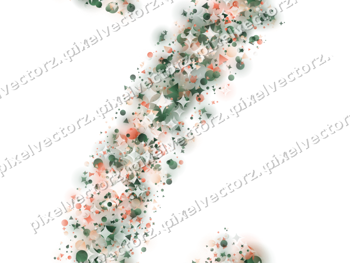 Nahtloser Glitzerbogen aus Funken und Punkten auf transparentem Grund