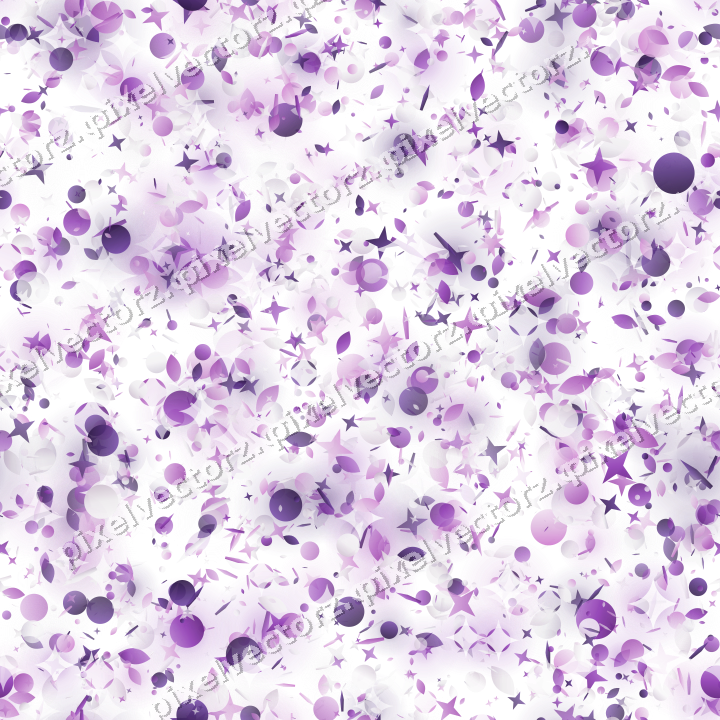 Nahtlose Glitzerstreuung in Violett auf transparentem Grund