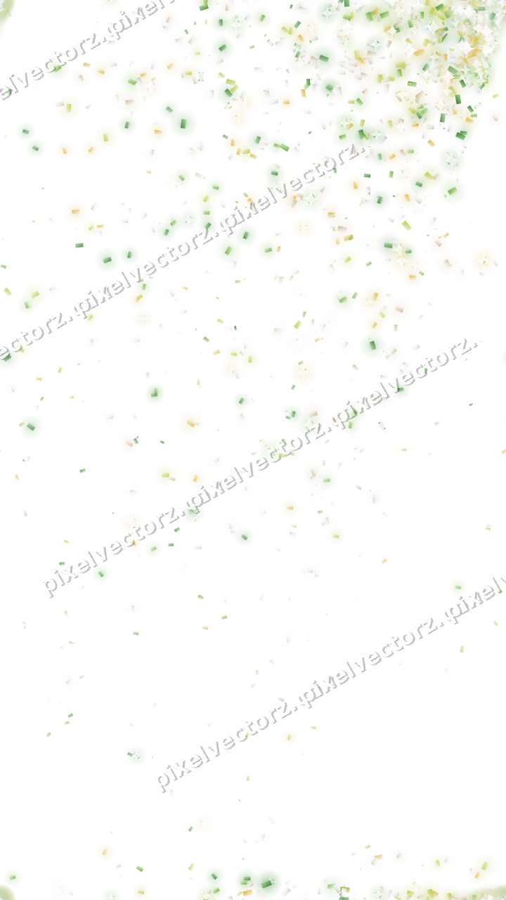 Nahtloser Glitzerfächer aus Konfetti auf transparentem Grund