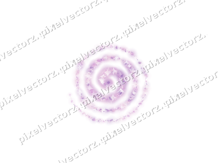 Nahtlose Glitzerspirale aus Tropfen und Rauten auf transparentem Grund