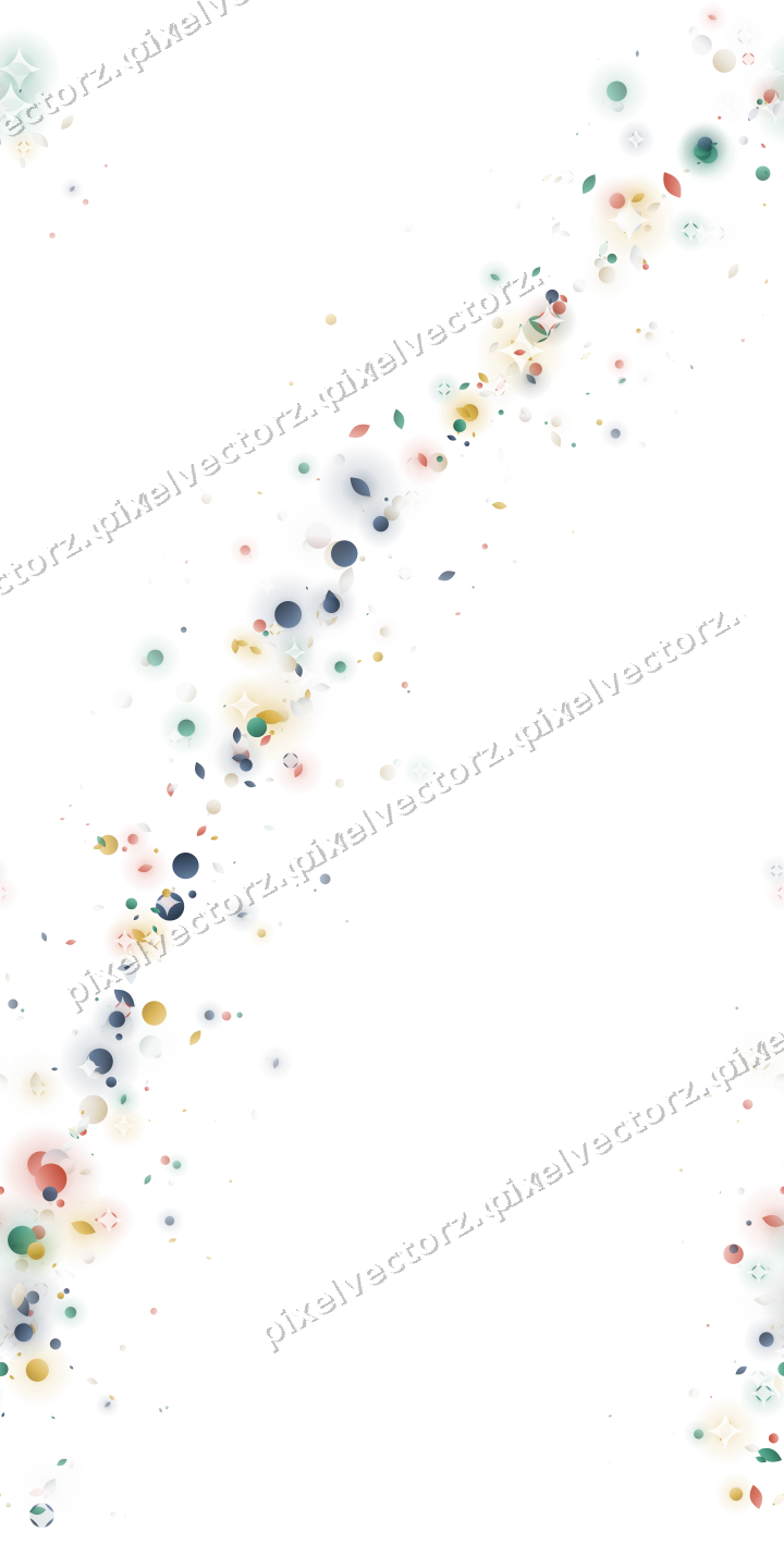 Nahtloser Glitzerbogen aus Tropfen und Punkten auf transparentem Grund