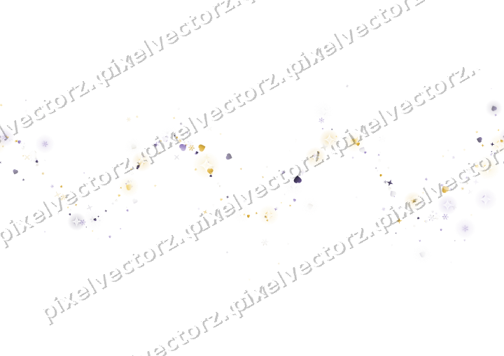 Nahtlose Glitzerwelle in Bernstein und Violett auf transparentem Grund